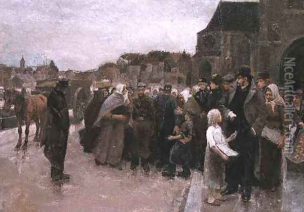 The Arrest, 1885 Oil Painting - Franz von Stuck