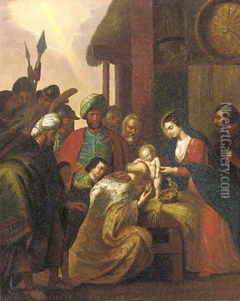 The Adoration of the Magi 3 Oil Painting - Sir Peter Paul Rubens