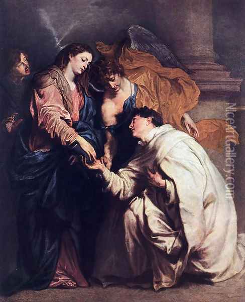 Blessed Joseph Hermann 1629 Oil Painting - Sir Anthony Van Dyck