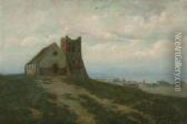 The Church On Sunsethill Oil Painting - Arthur Hoeber