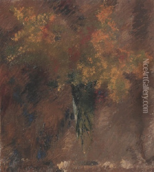 Mimosen I Oil Painting - Augusto Giacometti