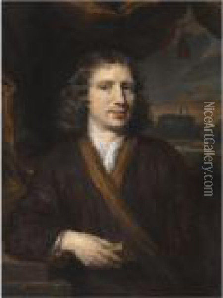 Portrait Of Rochus Van Der Does Oil Painting - Nicolaes Maes