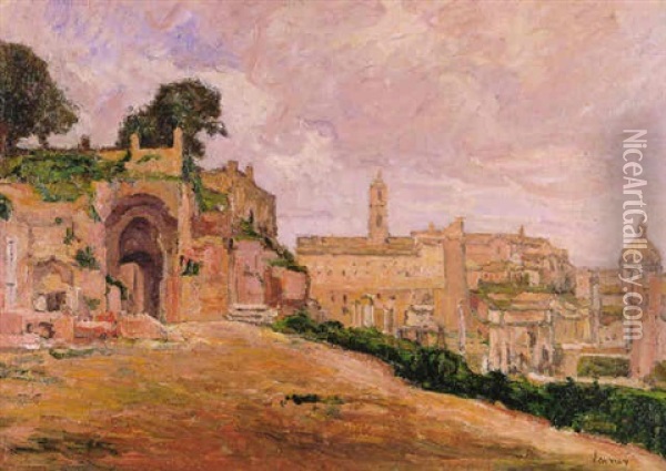 Vista De Roma Oil Painting - Abel Louis Alphonse Lauvray