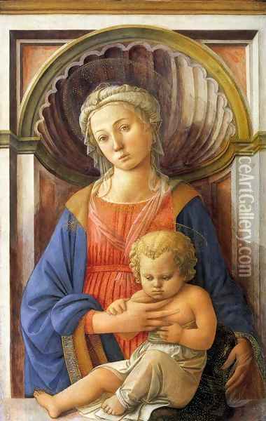 Madonna and Child Oil Painting - Filippino Lippi