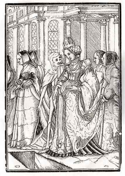 Death comes for the Empress Oil Painting - Hans Holbein the Younger