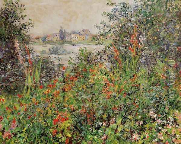 Flowers At Vetheuil Oil Painting - Claude Oscar Monet