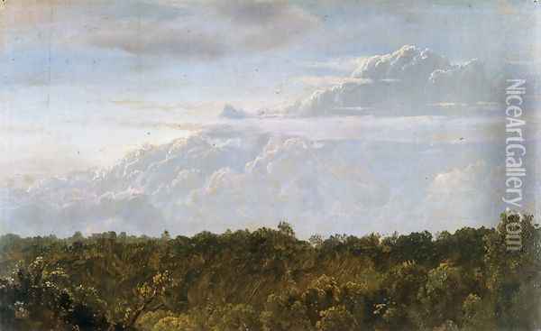 Thunder Clouds, Jamaica Oil Painting - Frederic Edwin Church