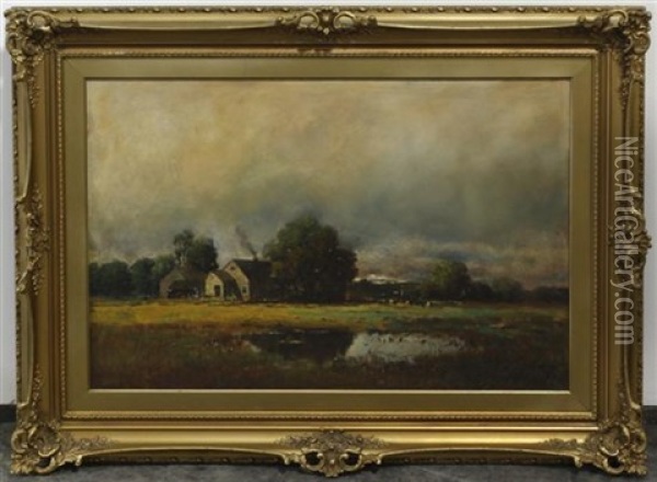 Farm Scene Oil Painting - Paul R. Koehler