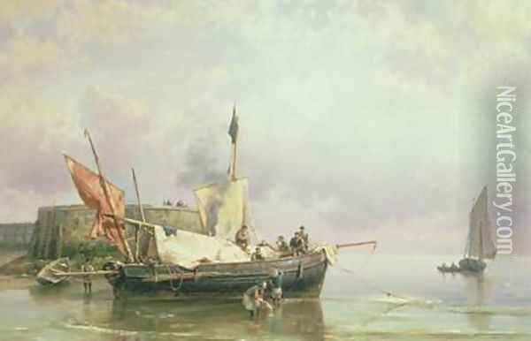 Marine Scene Oil Painting - Hermanus Koekkoek
