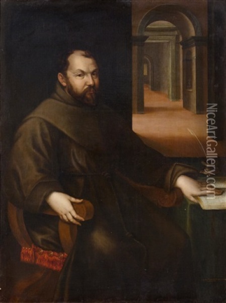 Portrait Of Fra Francesco Panigarola (1548 Oil Painting - Lavinia Fontana