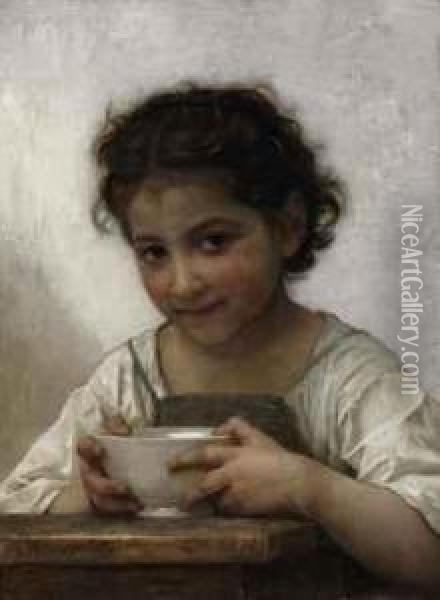La Soupe Au Lait Oil Painting - William-Adolphe Bouguereau