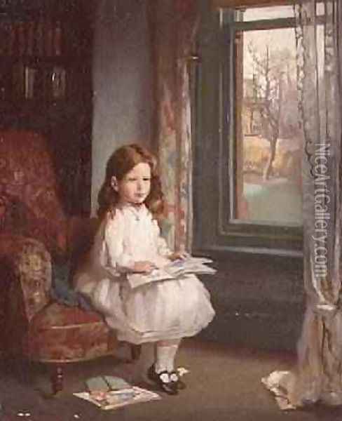 Portrait of Clara Hughes, 1902 2 Oil Painting - Sir William Newenham Montague Orpen