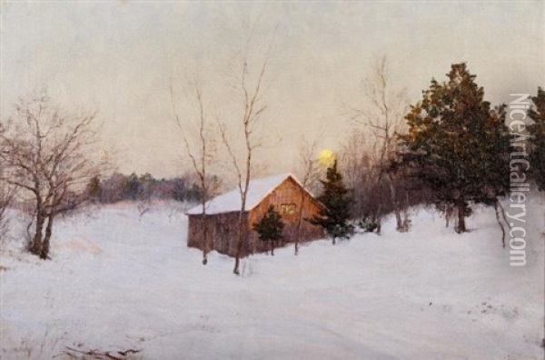 Moonrise Oil Painting - Walter Launt Palmer