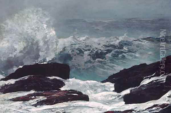 Maine Coast Oil Painting - Winslow Homer