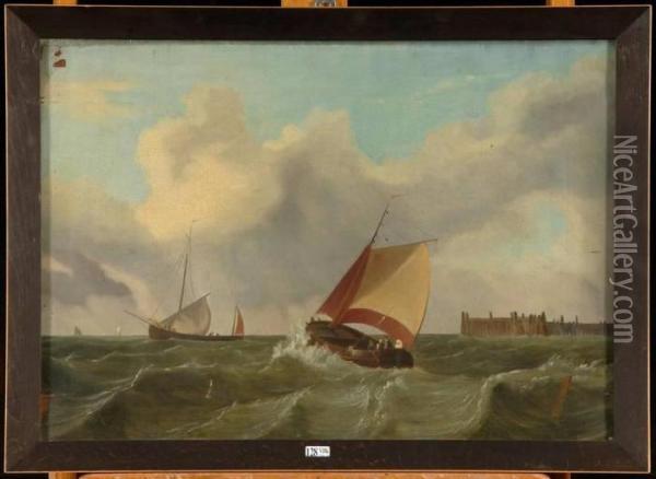 Marine Oil Painting - Theodore Gudin