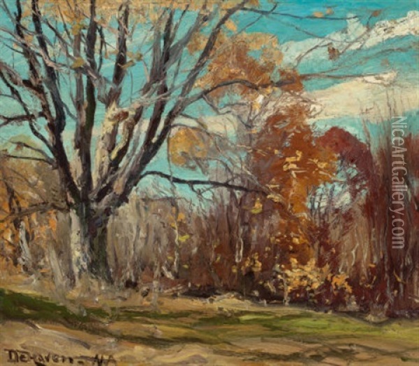 Fall Landscape Oil Painting - Franklin B. De Haven
