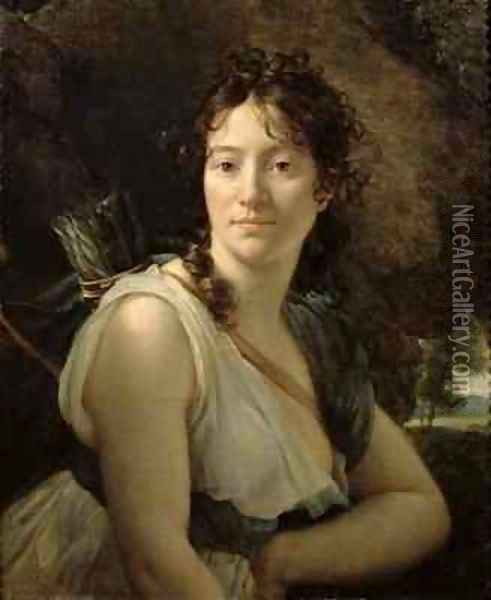 Mademoiselle Duchesnoy in the Role of Dido Oil Painting - Baron Francois Gerard