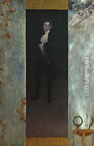 Josef Lewinsky 1895 Oil Painting - Gustav Klimt