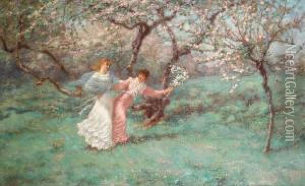 Flowers Of May Oil Painting - William John Hennessy