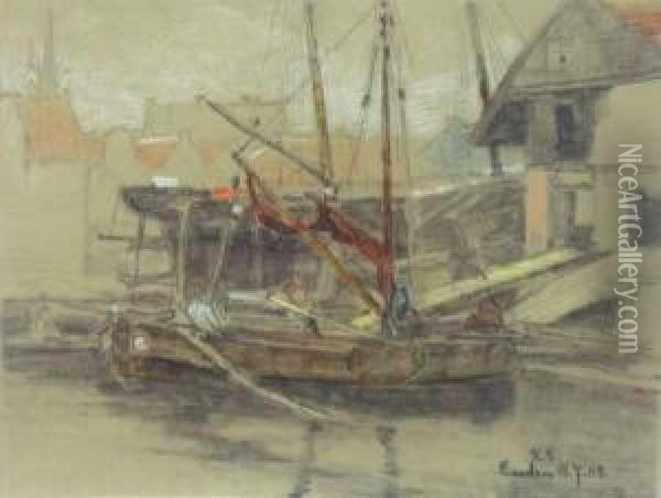 Emden 11 Oil Painting - Adolf Fischer-Gurig