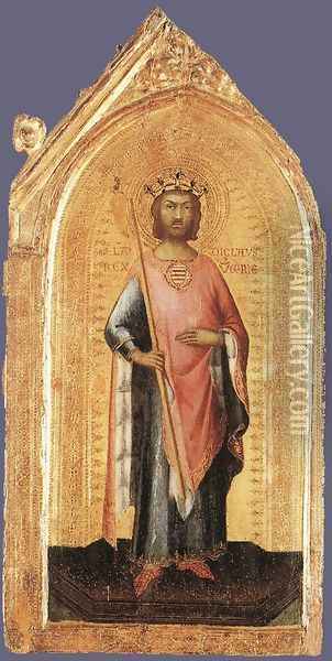 St Ladislaus, King of Hungary c. 1326 Oil Painting - Louis de Silvestre