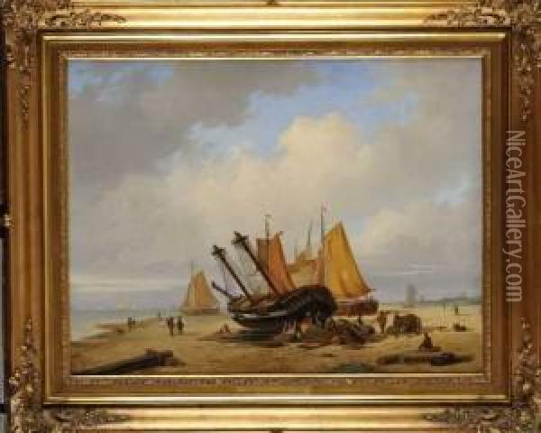 La Reparation Du Navire Oil Painting - Everhardus Koster