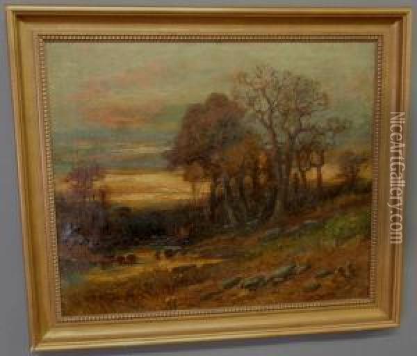 Landscape With Woods Oil Painting - Christopher H. Shearer