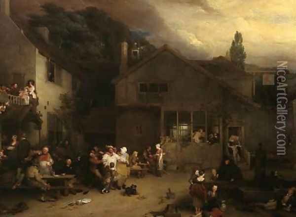 The Village Holiday Oil Painting - Sir David Wilkie