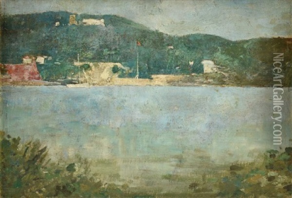 Coastal Scene Oil Painting - Emil Carlsen