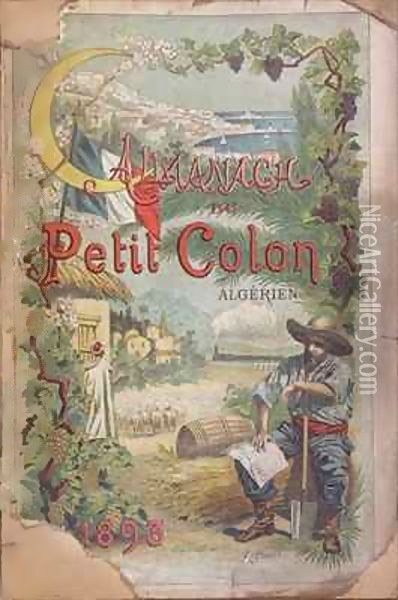 Almanac of 'Le Petit Colon Algerien' Oil Painting - Alphonse Birck