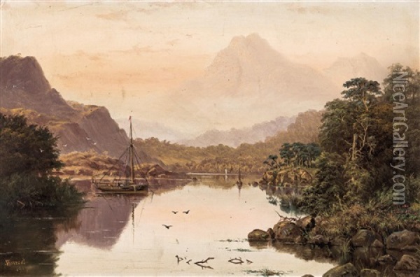 Derwent Water, Cumberland Oil Painting - Haughton Forrest