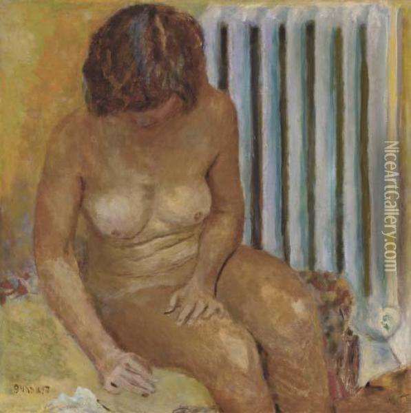 Nu Au Radiateur Oil Painting - Pierre Bonnard