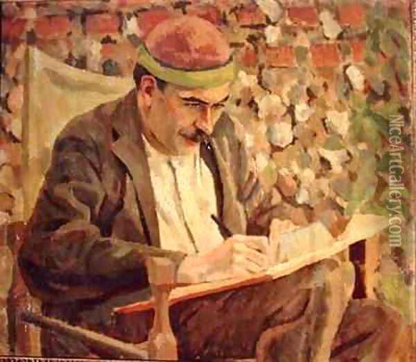 Portrait of John Maynard Keynes 1883-1946 Oil Painting - Roger Eliot Fry