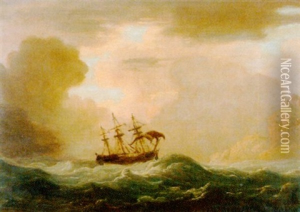 Marine Oil Painting - John Cleveley