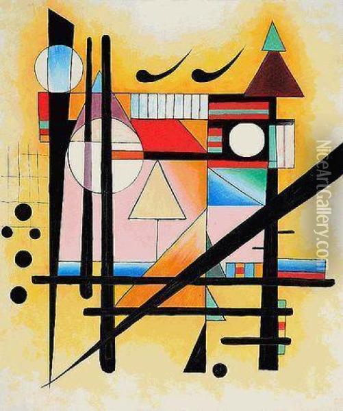 Untitled Oil Painting - Wassily Kandinsky