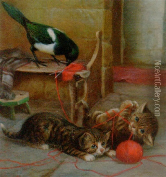 Playtime Oil Painting - William Henderson