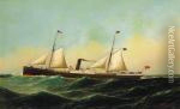 Ship 'jona' Oil Painting - Antonio Nicolo Gasparo Jacobsen