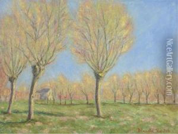 Les Vergers Oil Painting - Blanche Hoschede-Monet