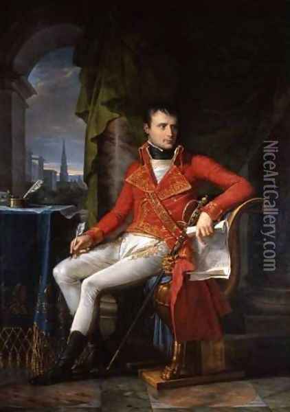 Napoleon Bonaparte, First Consul Oil Painting - Charles Meynier