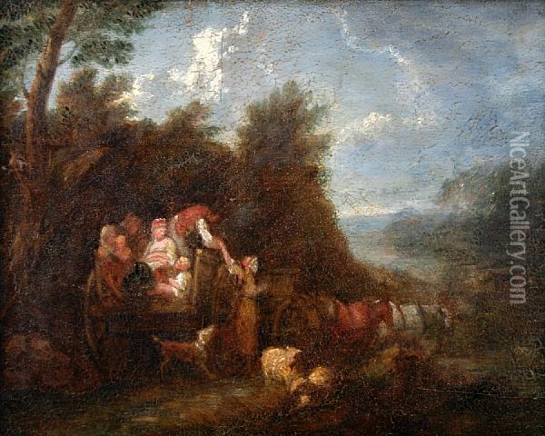 The Harvest Wagon Oil Painting - Thomas Gainsborough