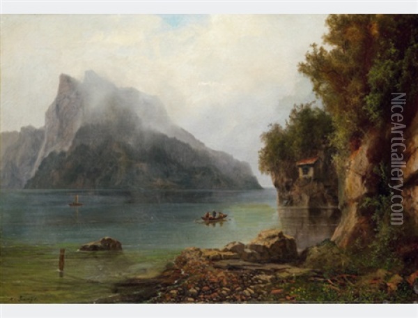 Lauerzersee Oil Painting - Arnold Albert Jenny