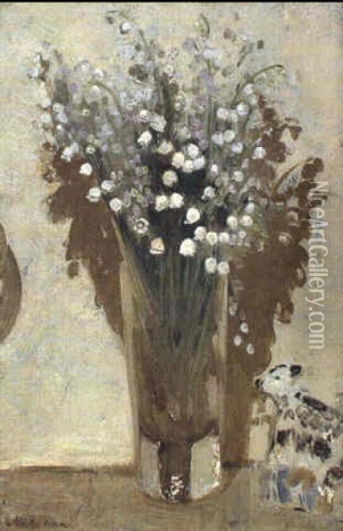 Lilies Of The Valley Oil Painting - William Nicholson