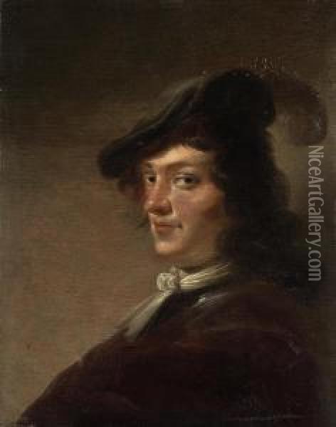 Portrait Of A Man Oil Painting - Jan Olis