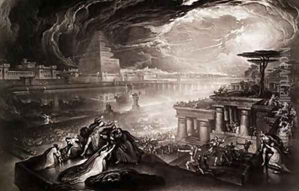 The Fall of Babylon Oil Painting - John Martin