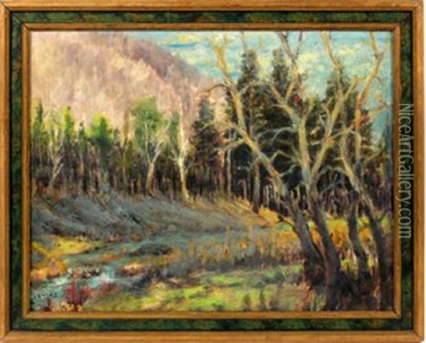 Forest Landscape Oil Painting - Wilson Henry Irvine