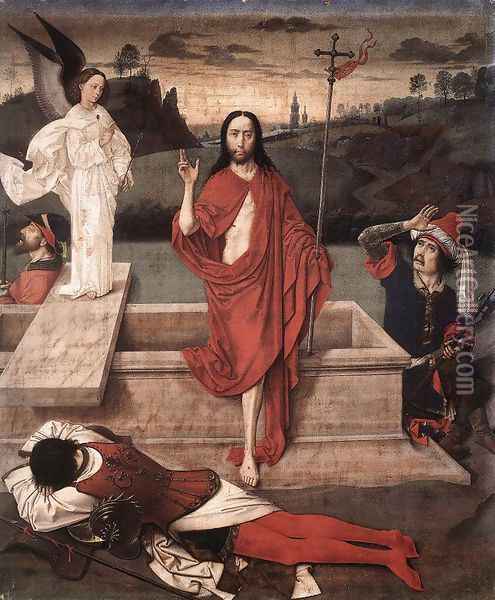 Resurrection 1450-60 Oil Painting - Dieric the Elder Bouts