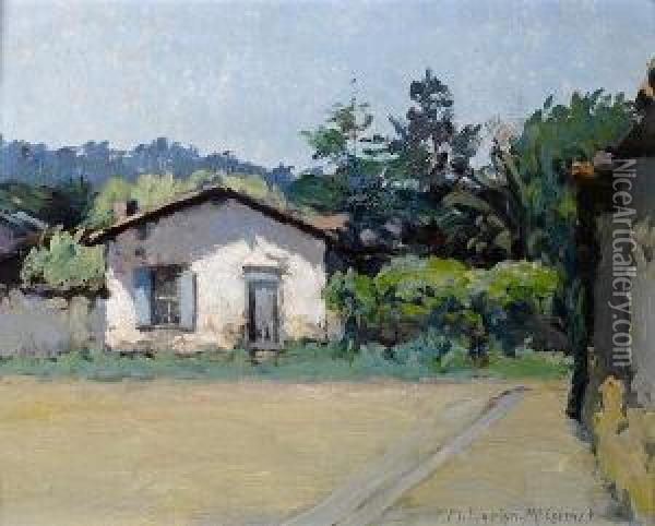 Monterey Adobe Oil Painting - Evelyn Mccormick