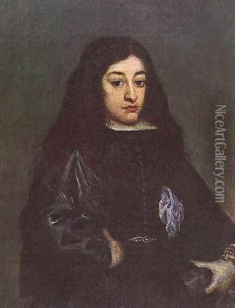 Portrait of Don Juan José de Austria 1640-43 Oil Painting - Juan Carreno De Miranda