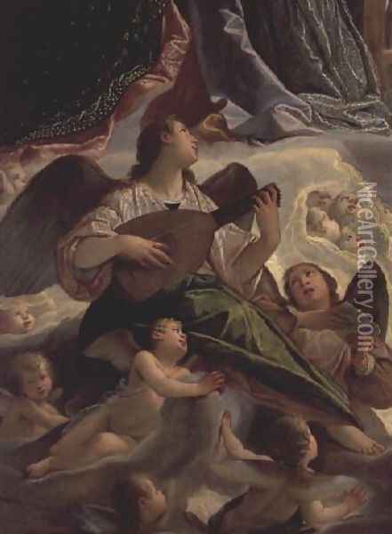 Trinity with St. Ursula and St. Margaret Oil Painting - Antonio Maria Viani