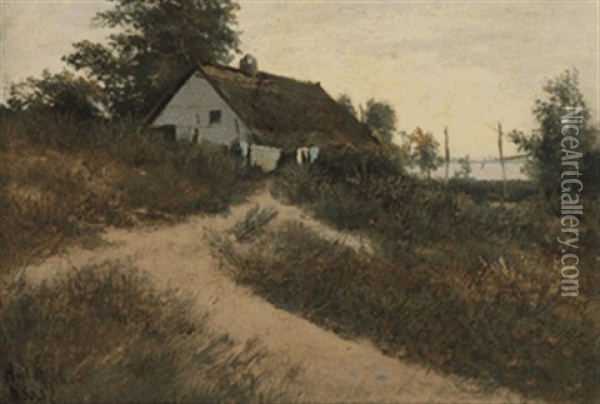 Pommersche Landschaft Oil Painting - Hans Schleich